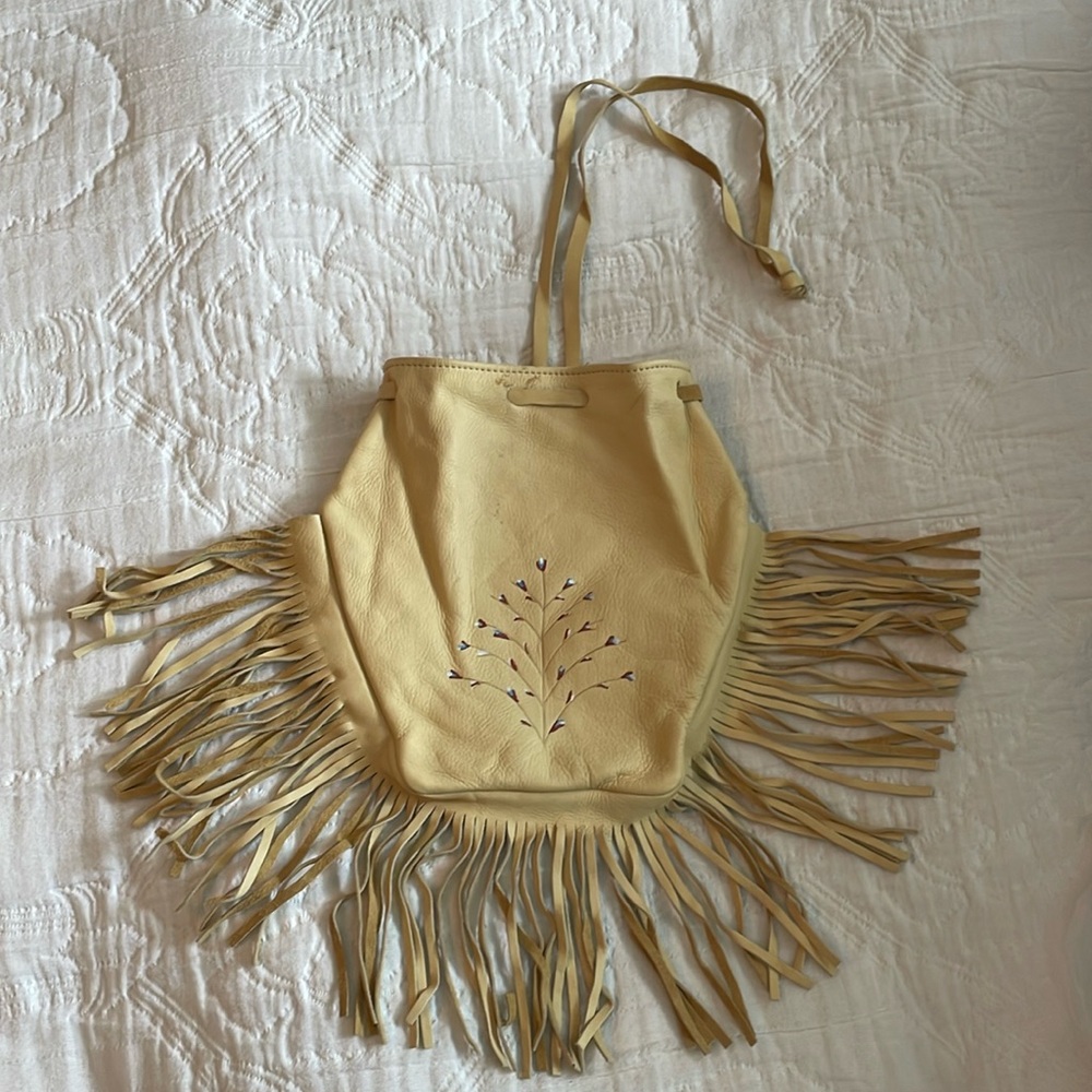 Vintage like new soft leather bag purchased in Canada over 30 years ago .